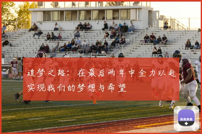 追梦之路：在最后两年中全力以赴实现我们的梦想与希望